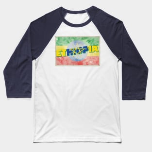 Ethiopia Vintage style retro souvenir Baseball T-Shirt